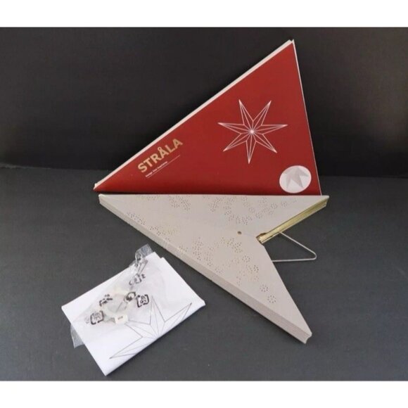 Ikea STRALA Star Hanging Light Shade Grey 28" Pendant Lamp New in Package - Picture 4 of 6